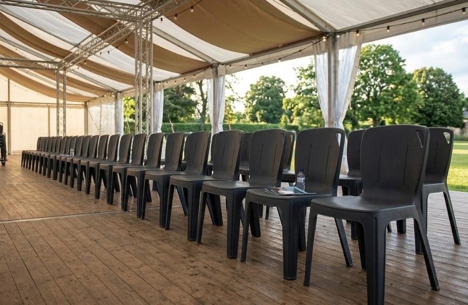 chaises monobloc empilables elena